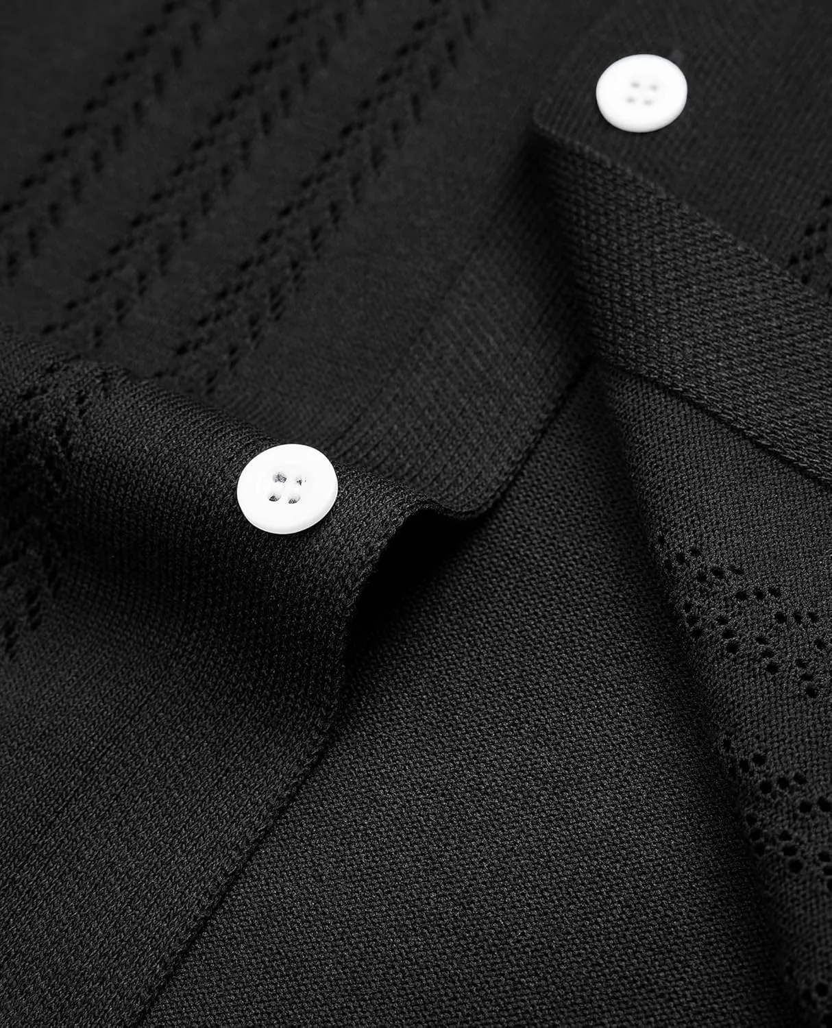 Alimens & Gentle Mens Shirts Casual Button Down Shirts Beach Vintage Knit Short Sleeve Polo Shirt for Men