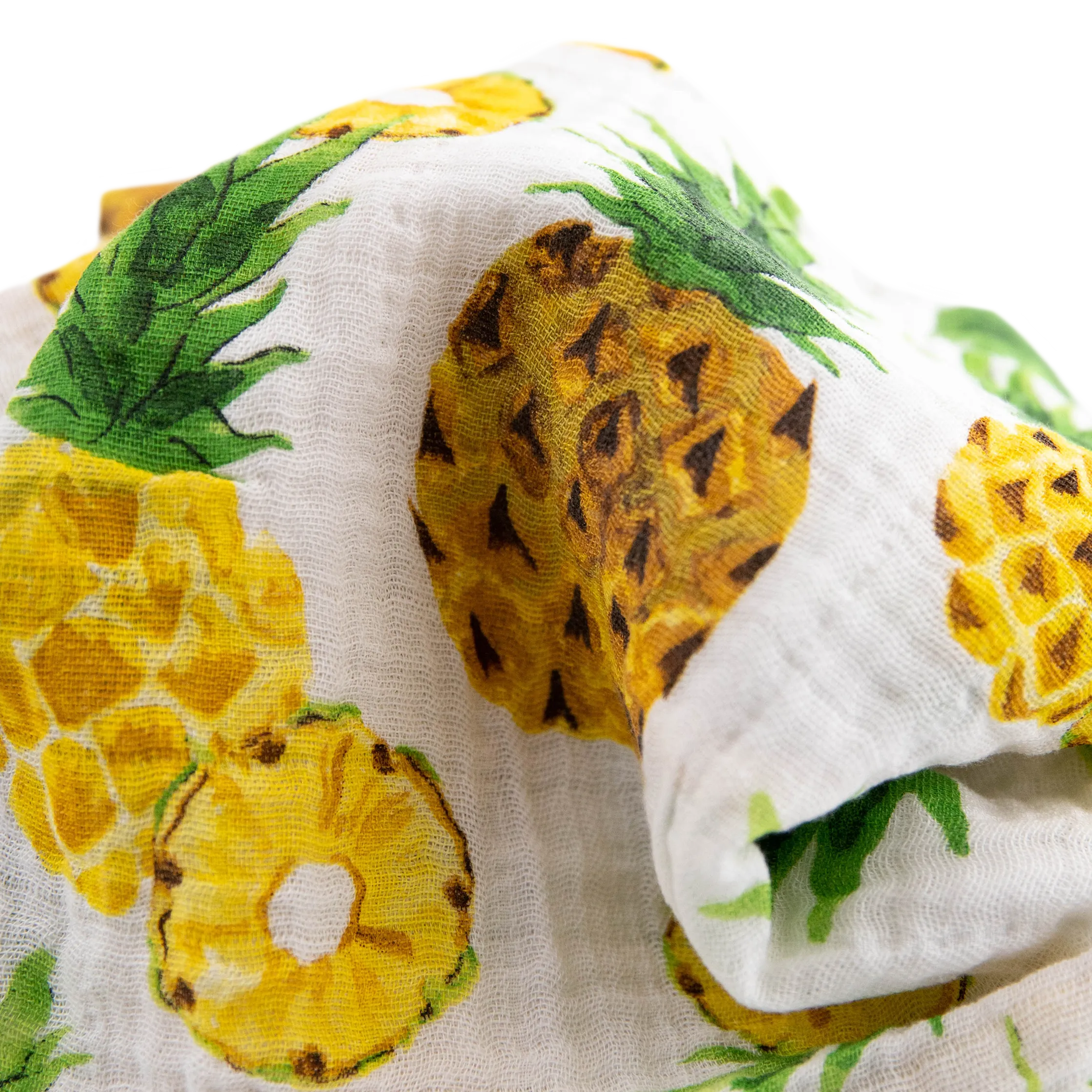 Cotton Muslin Swaddle Blanket - Fresh Pineapple