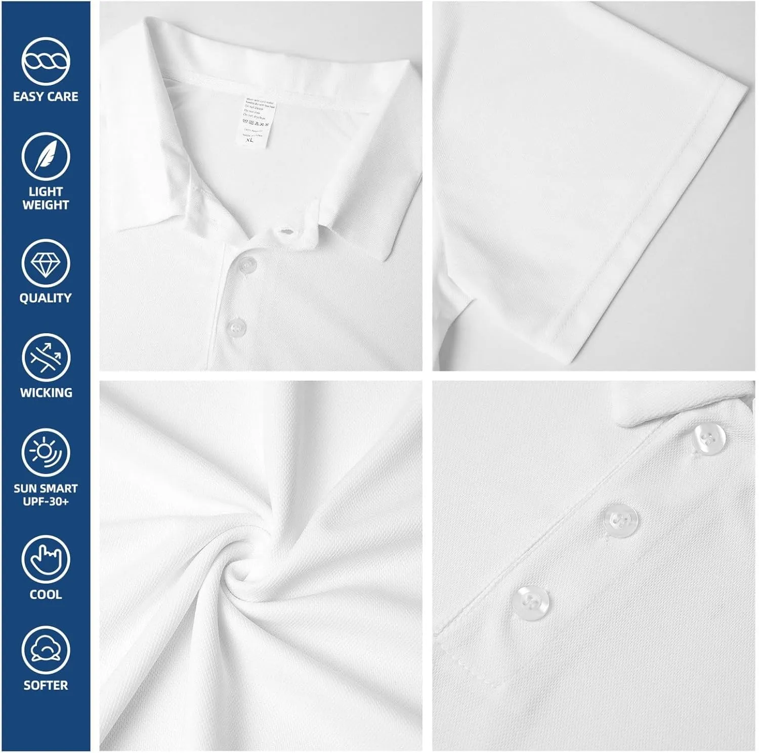 Custom Polo Shirts for Men Women Customized Design Your Own Text Logo Photo Name Dry Fit Golf Shirt