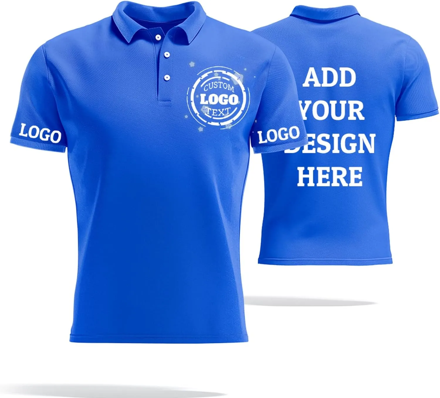 Custom Polo Shirts for Men Women Customized Design Your Own Text Logo Photo Name Dry Fit Golf Shirt
