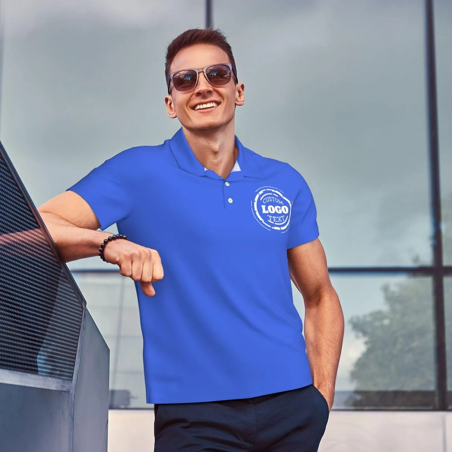 Custom Polo Shirts for Men Women Customized Design Your Own Text Logo Photo Name Dry Fit Golf Shirt