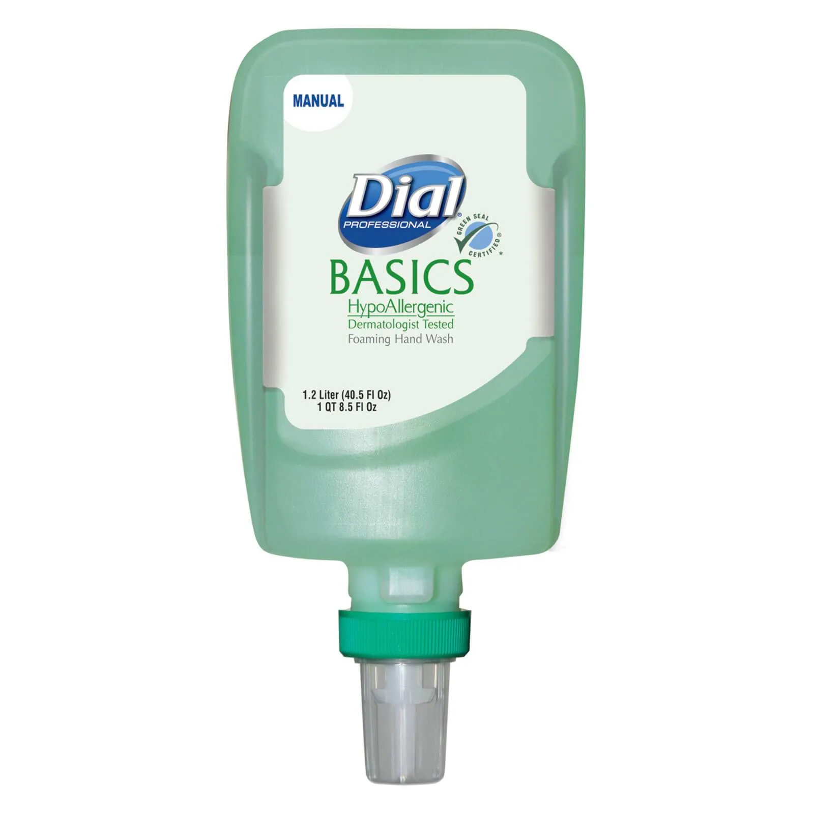 Dial FIT Basics Hypoallergenic Hand Soap Foam 1.2 Liter Refill for FIT Manual Dispensers , Pack of 3 - 16714