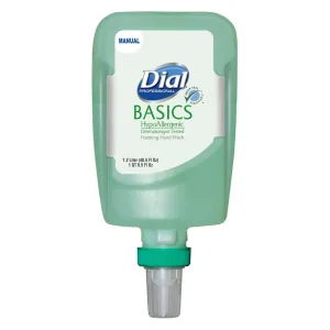 Dial FIT Basics Hypoallergenic Hand Soap Foam 1.2 Liter Refill for FIT Manual Dispensers , Pack of 3 - 16714