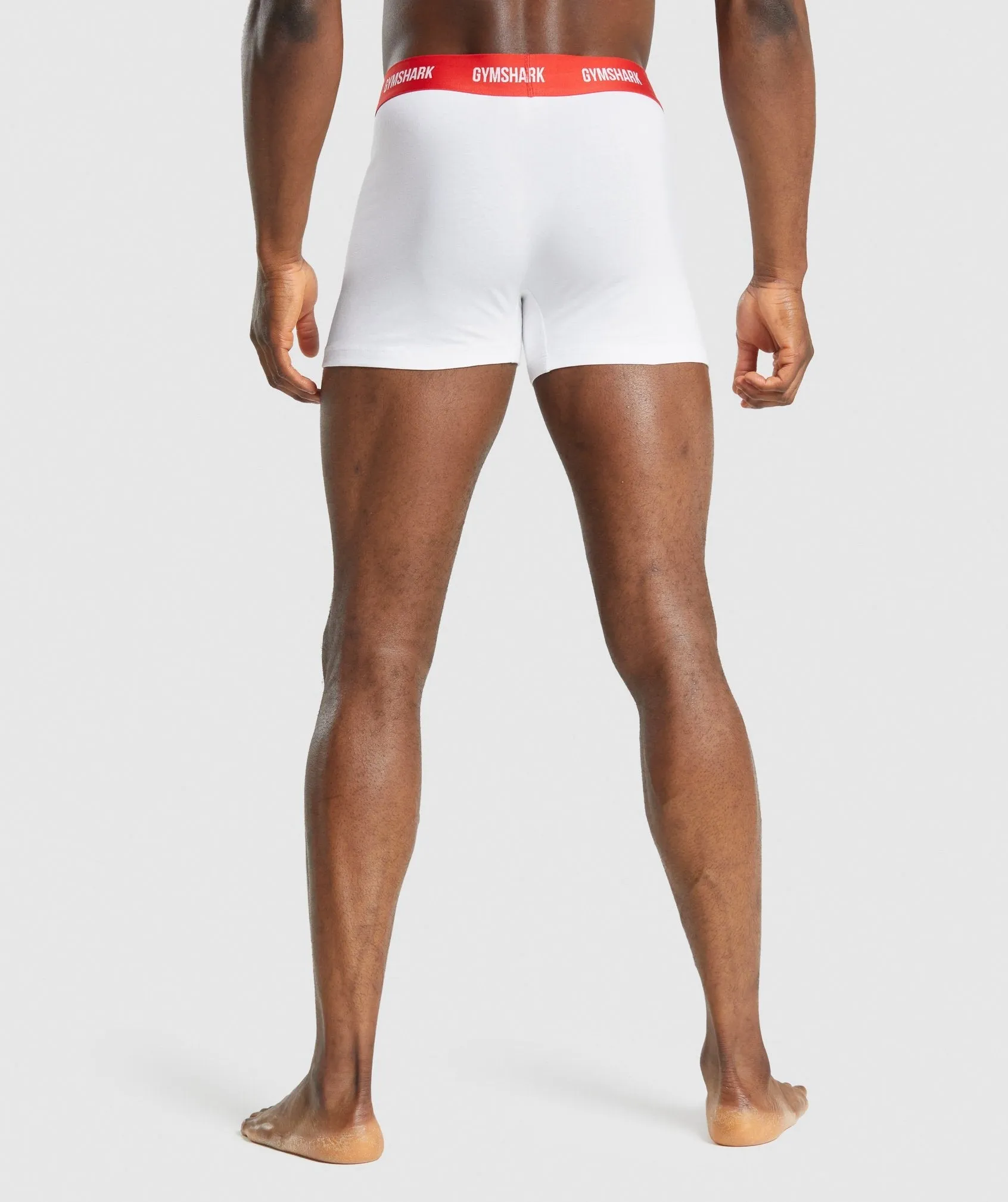 Gymshark Boxers 2pk - White/Red