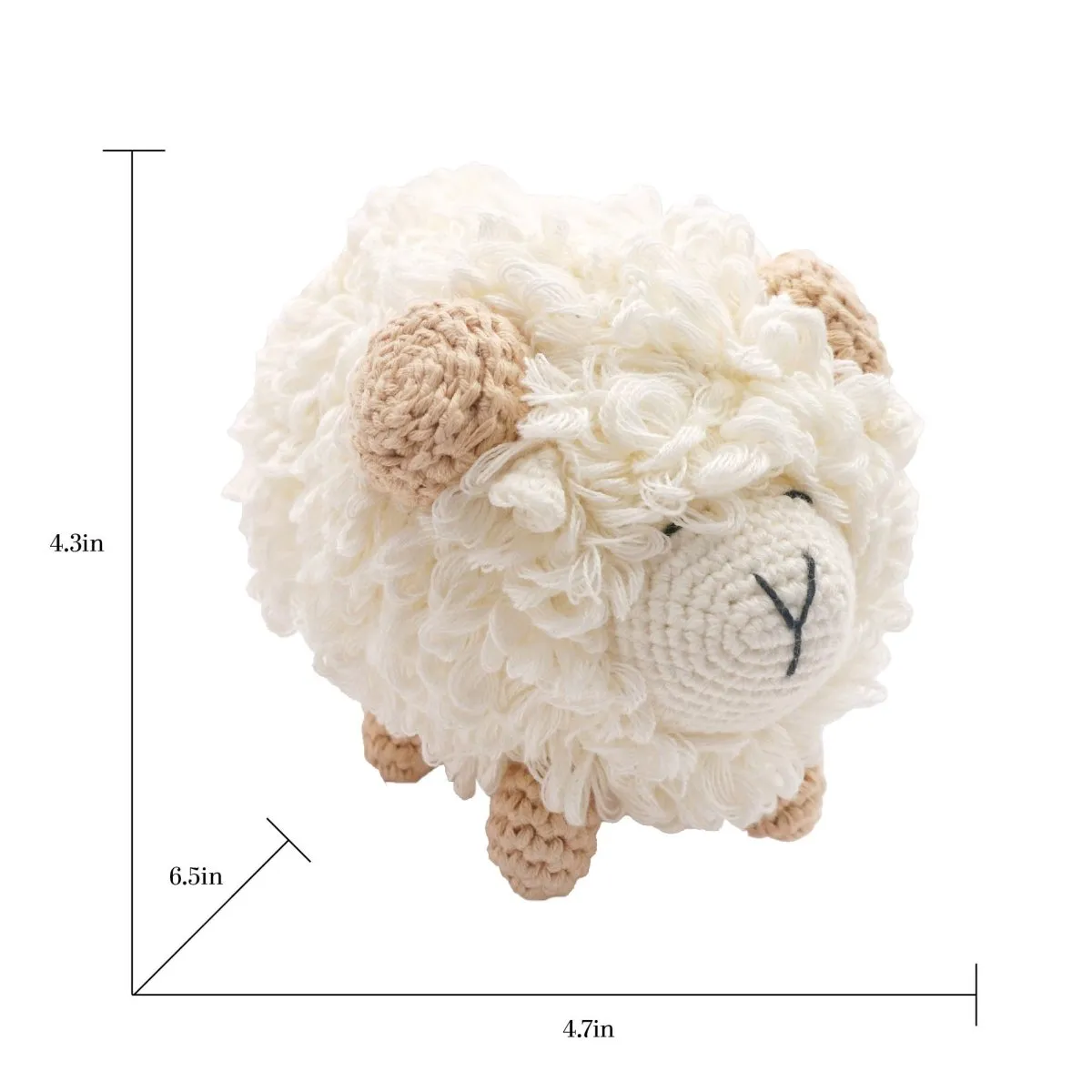 Handmade Crochet Doll: Mr. Shallis the Sheep