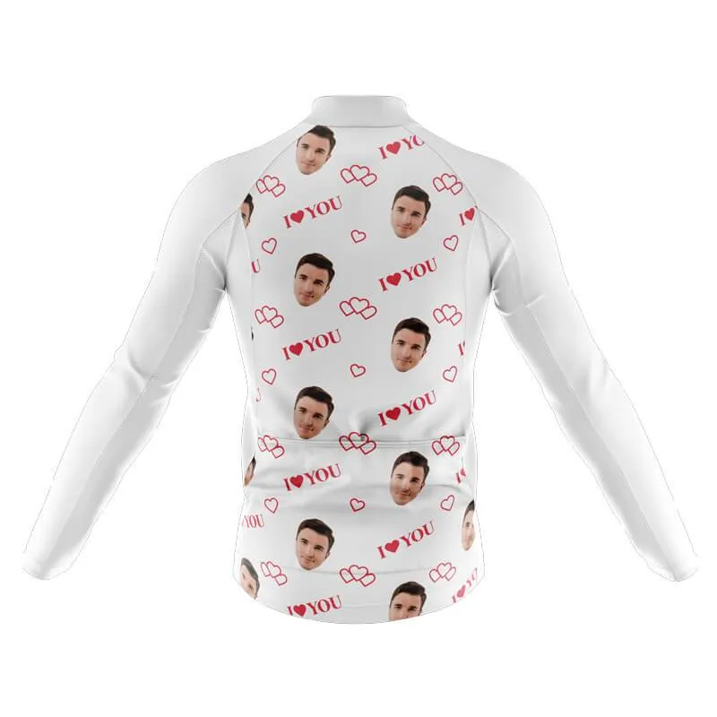 I love you Custom Face Thermal Club Jersey (white)