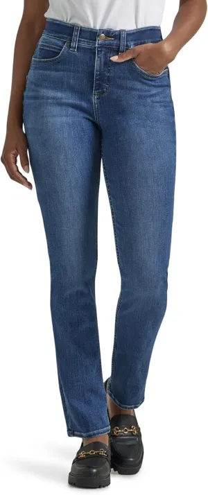 Lee Women's Ultra Lux Comfort with Flex Motion Straight Leg Jean