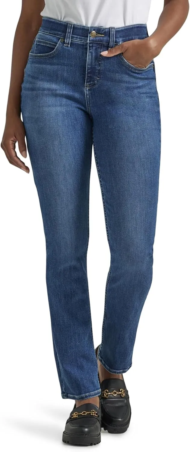 Lee Women's Ultra Lux Comfort with Flex Motion Straight Leg Jean