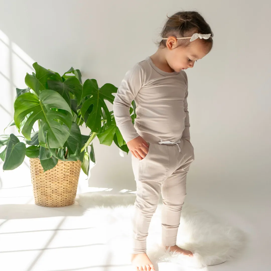 Long Sleeve PJ Set - Oat