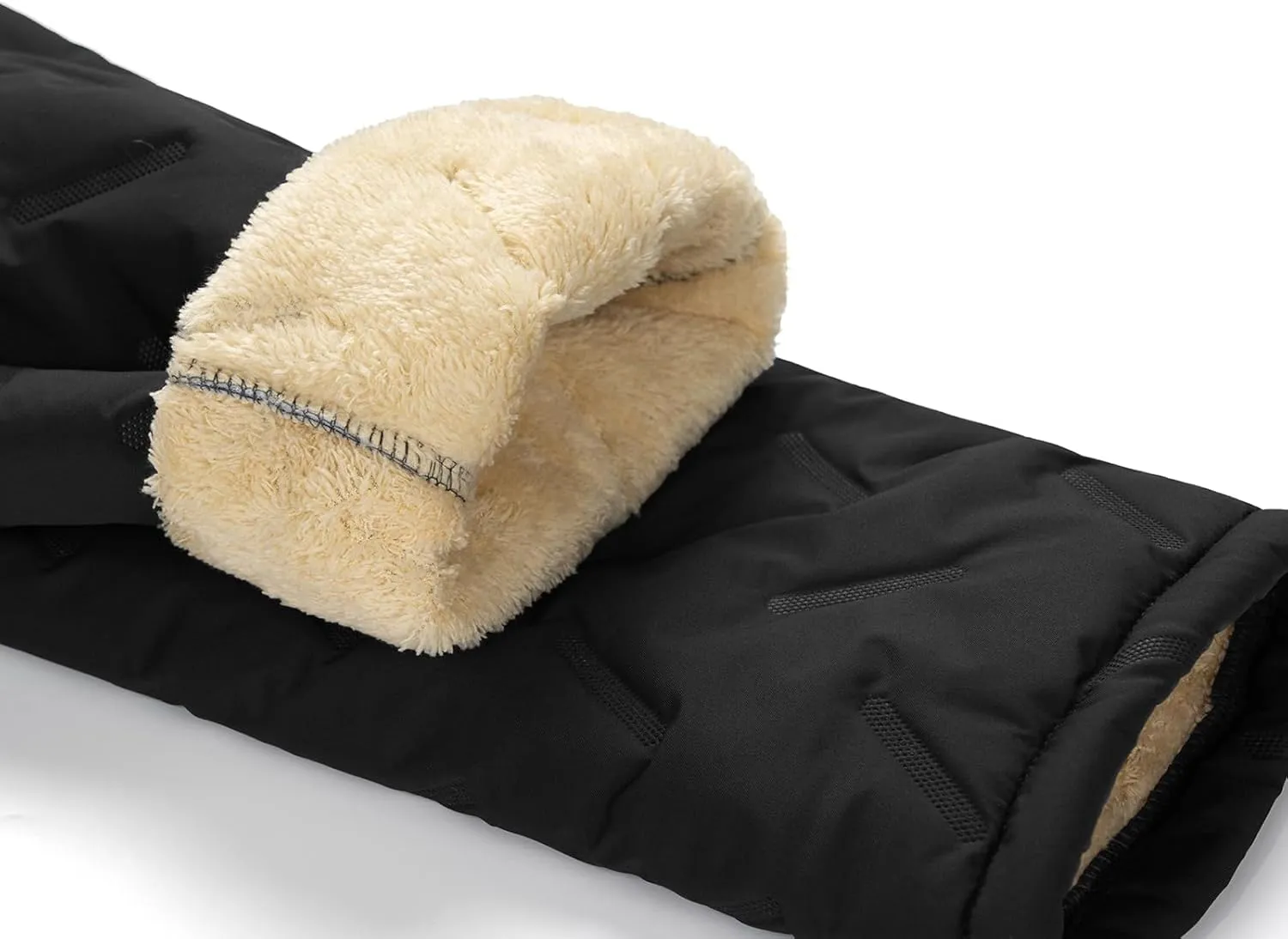 MANLUODANNI Men's Winter Fleece Sweatpants Sherpa Lined Pants Active Drawstring Jogger Trousers