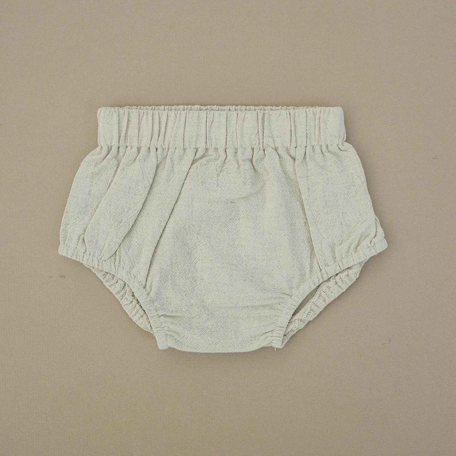 Oatmeal Linen Dress With Bloomers