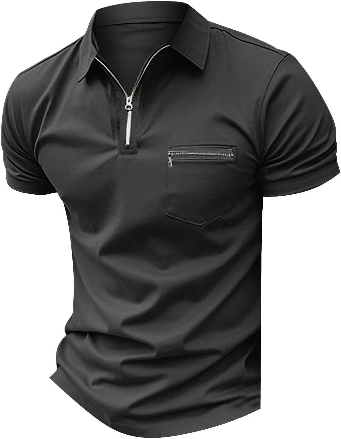 Polo Shirts Man Casual Oversized Short Sleeve Button Lapel Golf Tee Shirt Fashion Solid Color Stripe Cozy Fit Tops