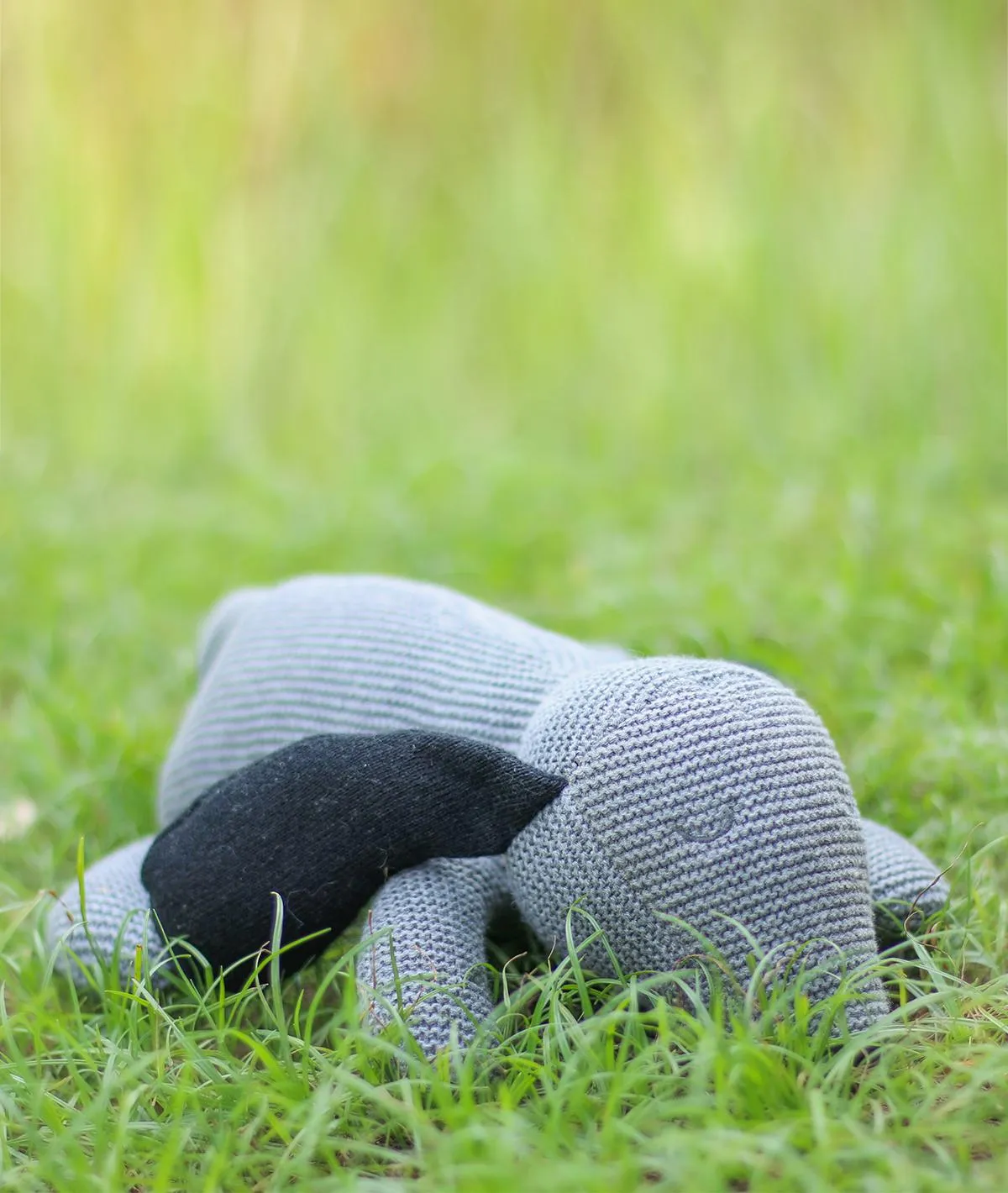 Sleepy Dog Cotton Knitted Stuffed Soft Toy for Babies & Kids