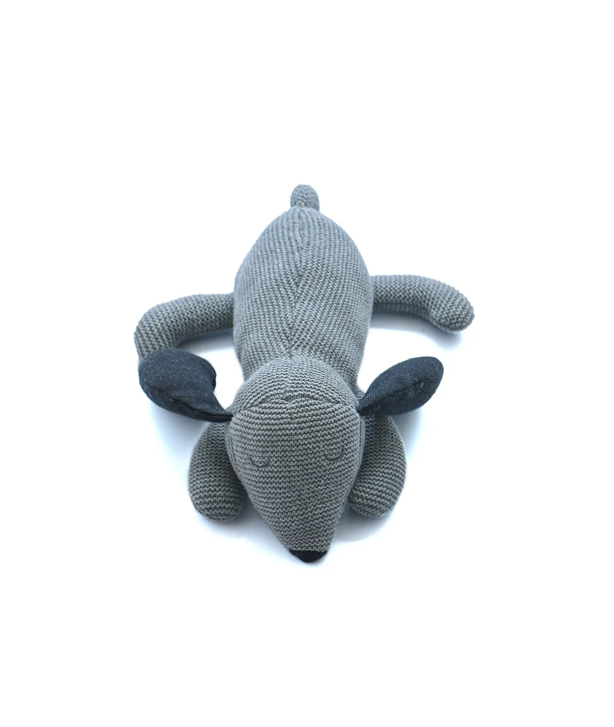 Sleepy Dog Cotton Knitted Stuffed Soft Toy for Babies & Kids