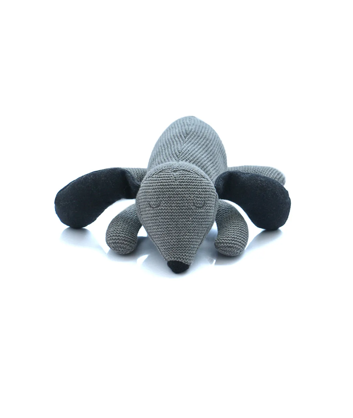 Sleepy Dog Cotton Knitted Stuffed Soft Toy for Babies & Kids