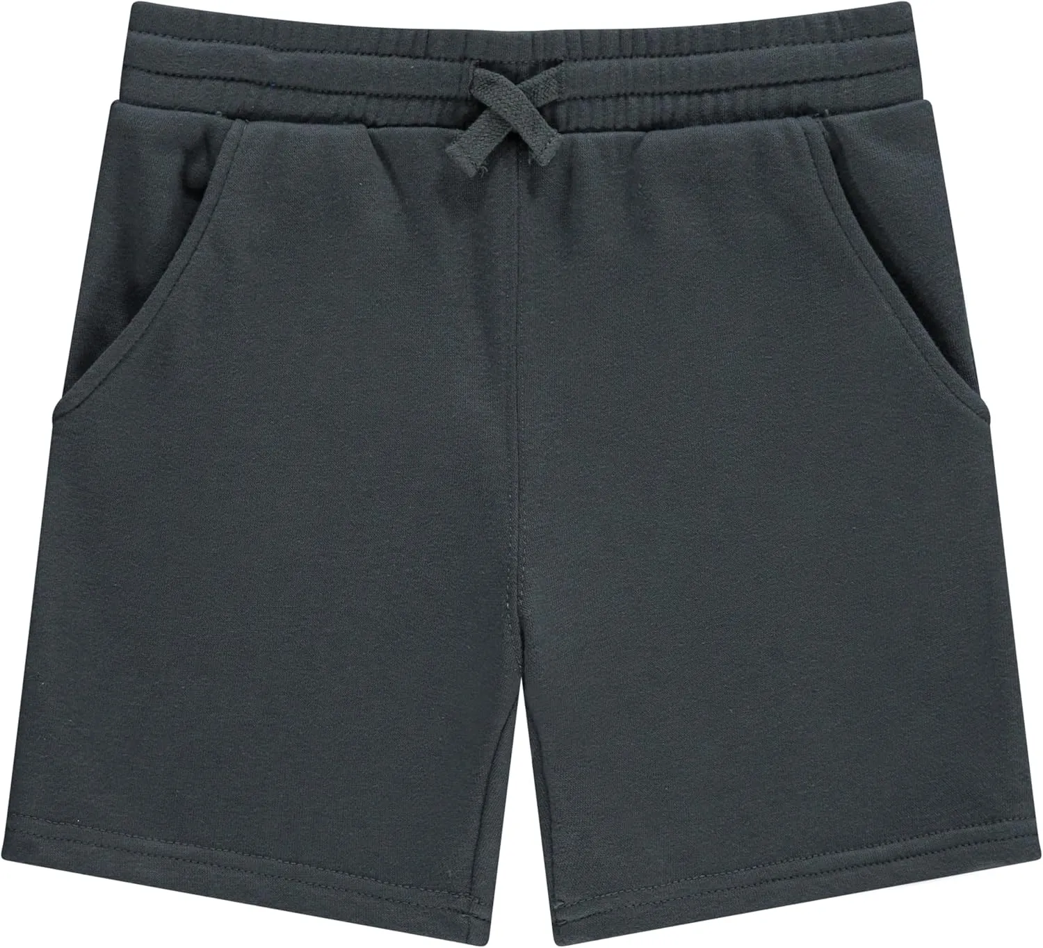 STITCH & STONE Boys 4-Pack French Terry Shorts  Soft & Breathable Cotton Lounge Shorts with Elastic Waist & Drawstring