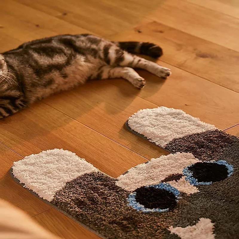 Stretchy Cat Shag Rug