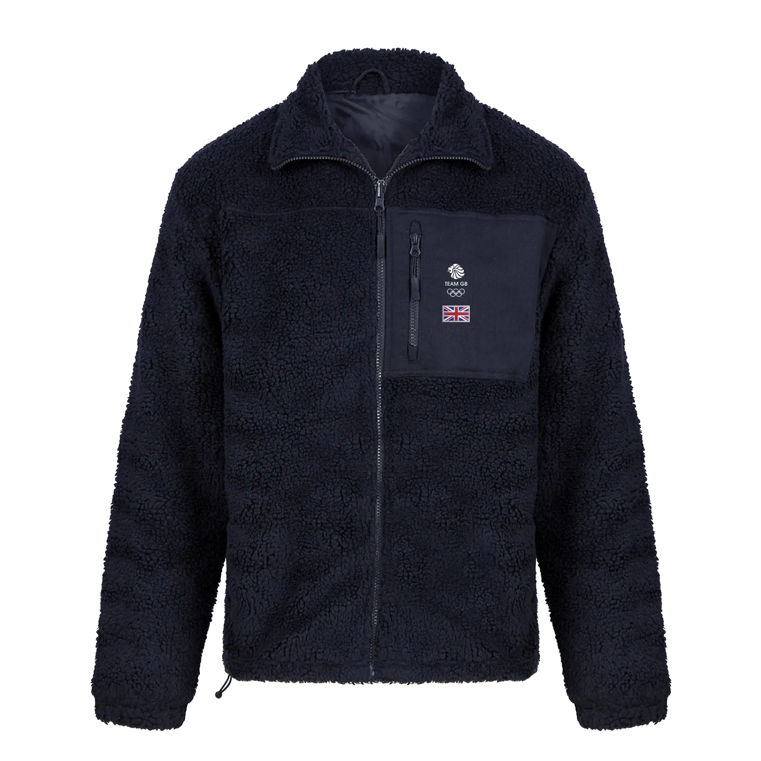 Team GB Embroidered Navy Sherpa Fleece