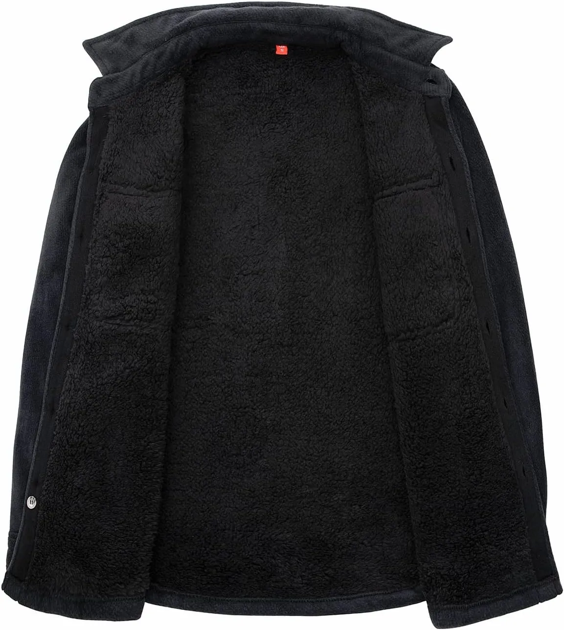 ThCreasa Boys Warm Sherpa Lined Buffalo Plaid Fleece Button Down Shirt Jacket
