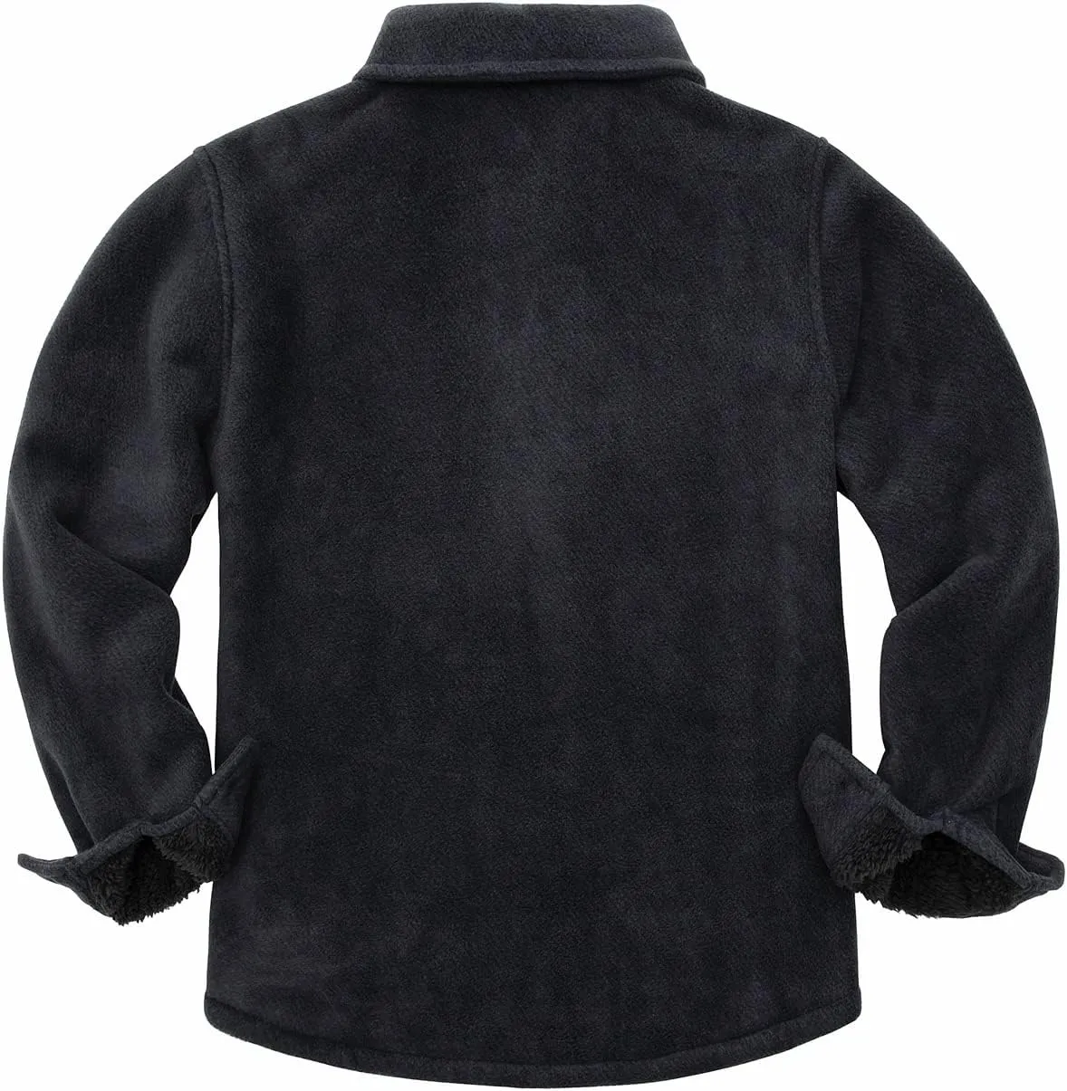 ThCreasa Boys Warm Sherpa Lined Buffalo Plaid Fleece Button Down Shirt Jacket