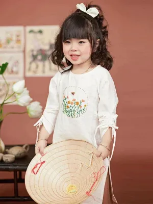 Wedding Ao Dai Red Girl String Sleeve Ao Dai Dress